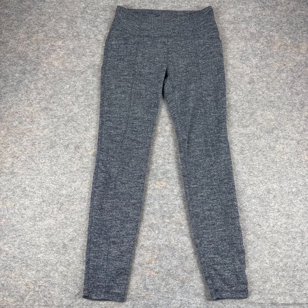 Athleta Herringbone Metro Legging Pant 28" 349156 Blue Womens Medium M